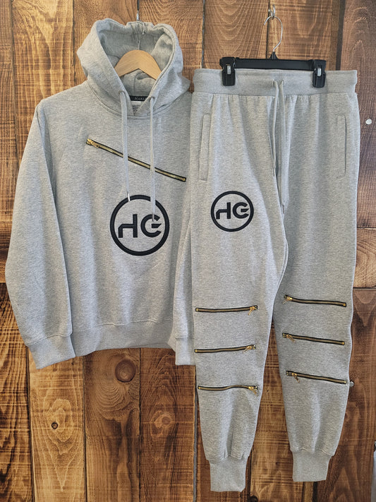 GREY HG ZIPPER SUIT